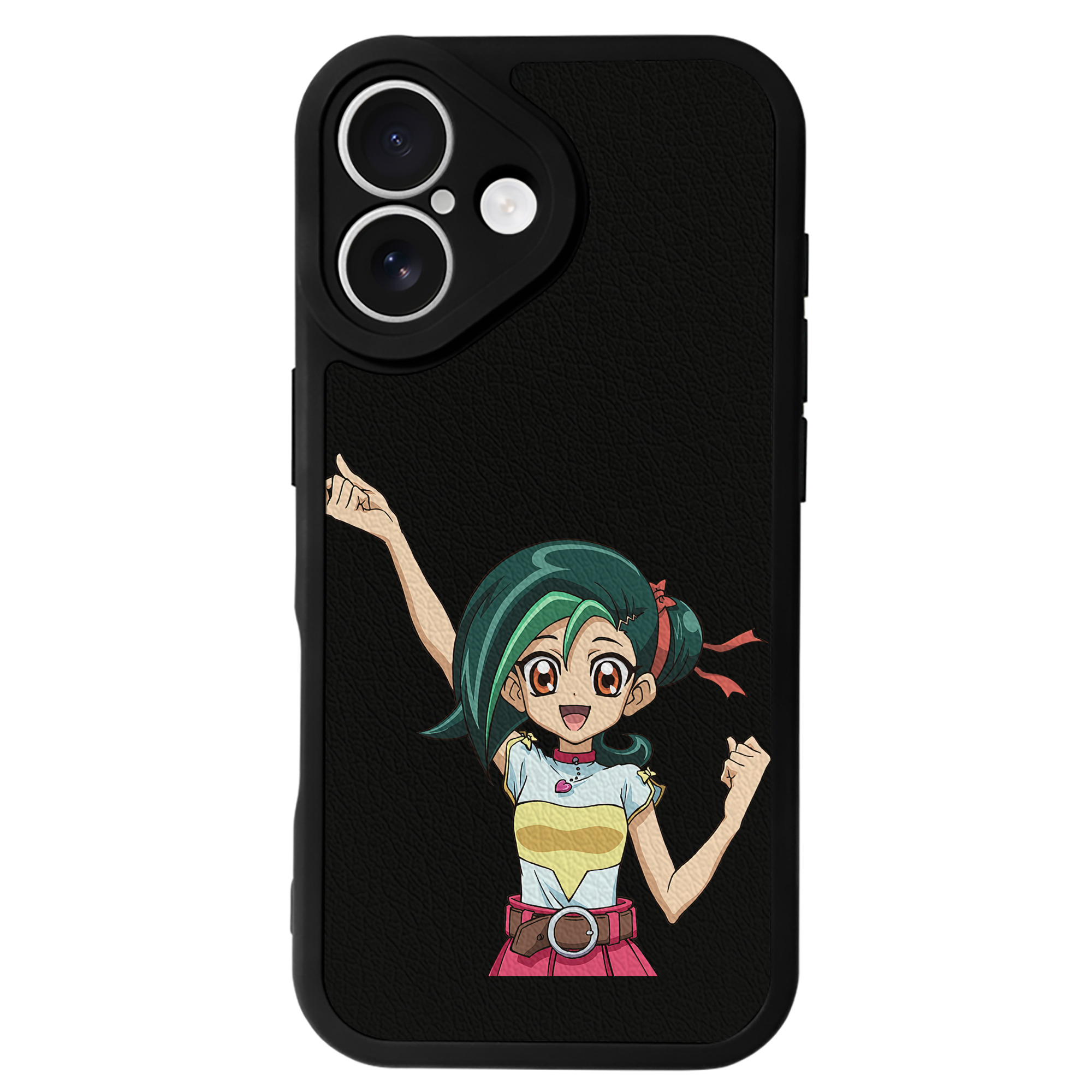 （画像用） 遊☆戯☆王 Yu-Gi-Oh! 【iPhone 16シリーズ対応】シリコンスマホケース（レザー調） 材質：シリコン